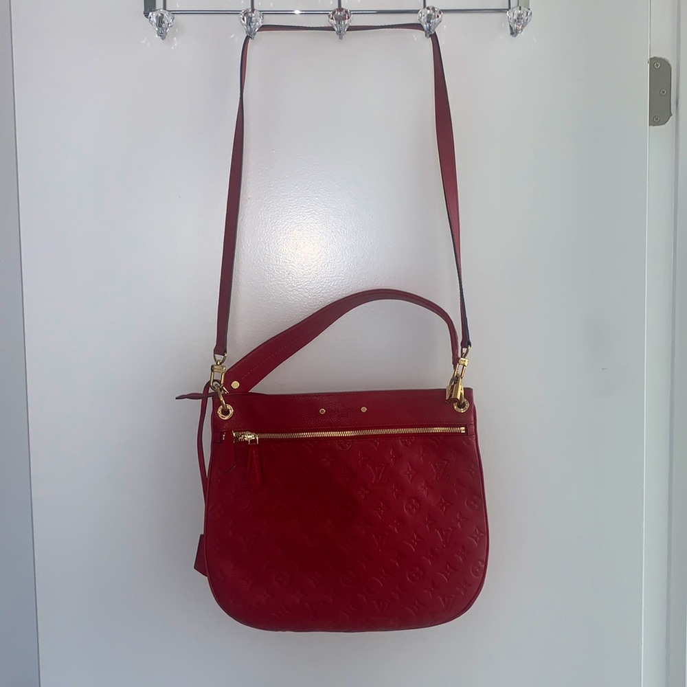 Louis Vuitton red crossbody (monogram empreinte)